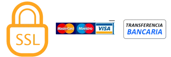 Pago seguro con tarjeta y transferencia bancaria